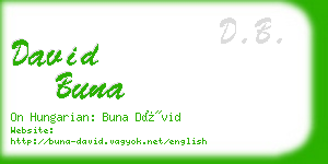 david buna business card